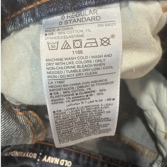 Old Navy Boyfriend Straight Jeans Sz 0 - Picture 6 of 12